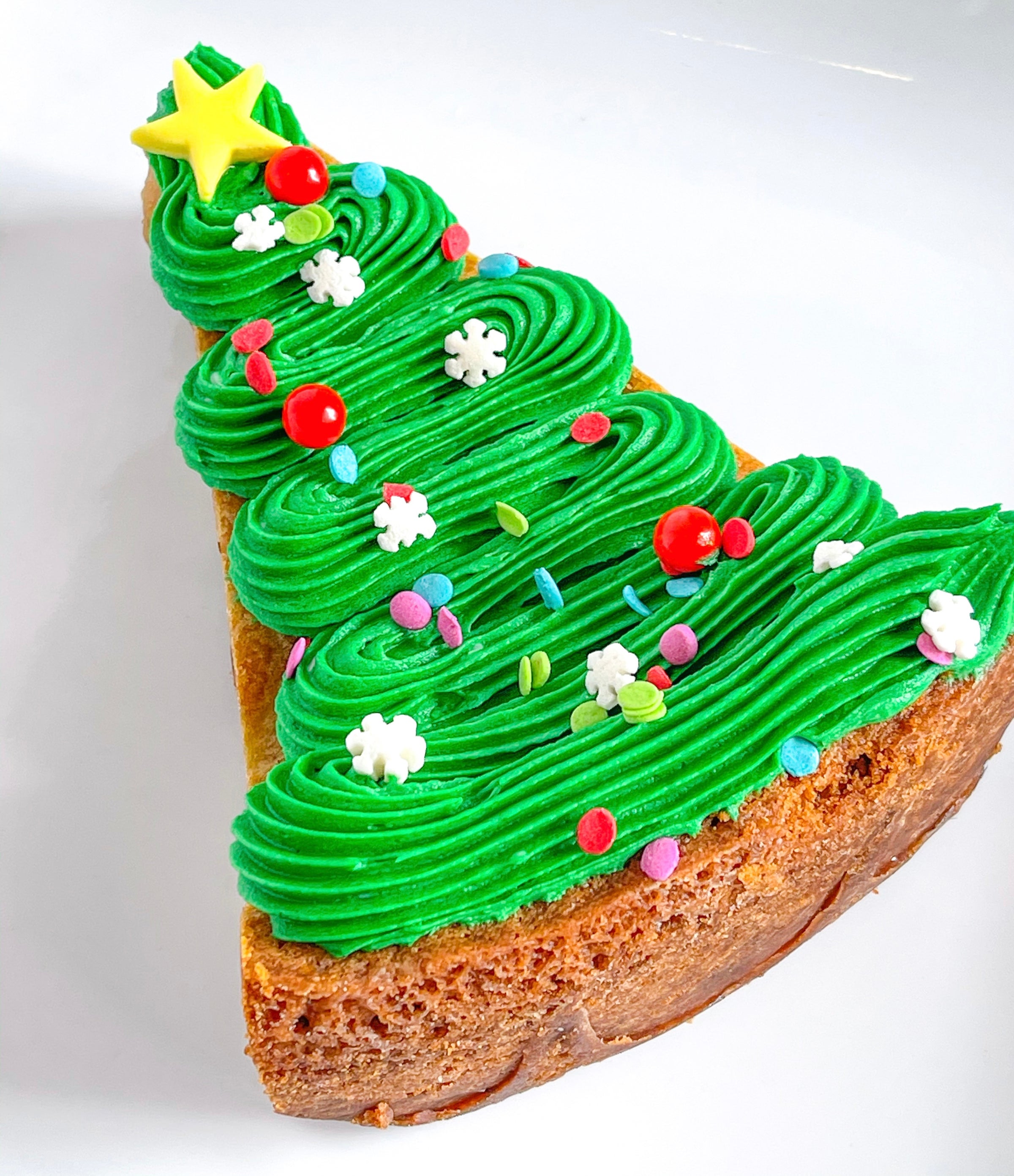 Christmas Tree Cookie Cake Slice | Cakes by Camille