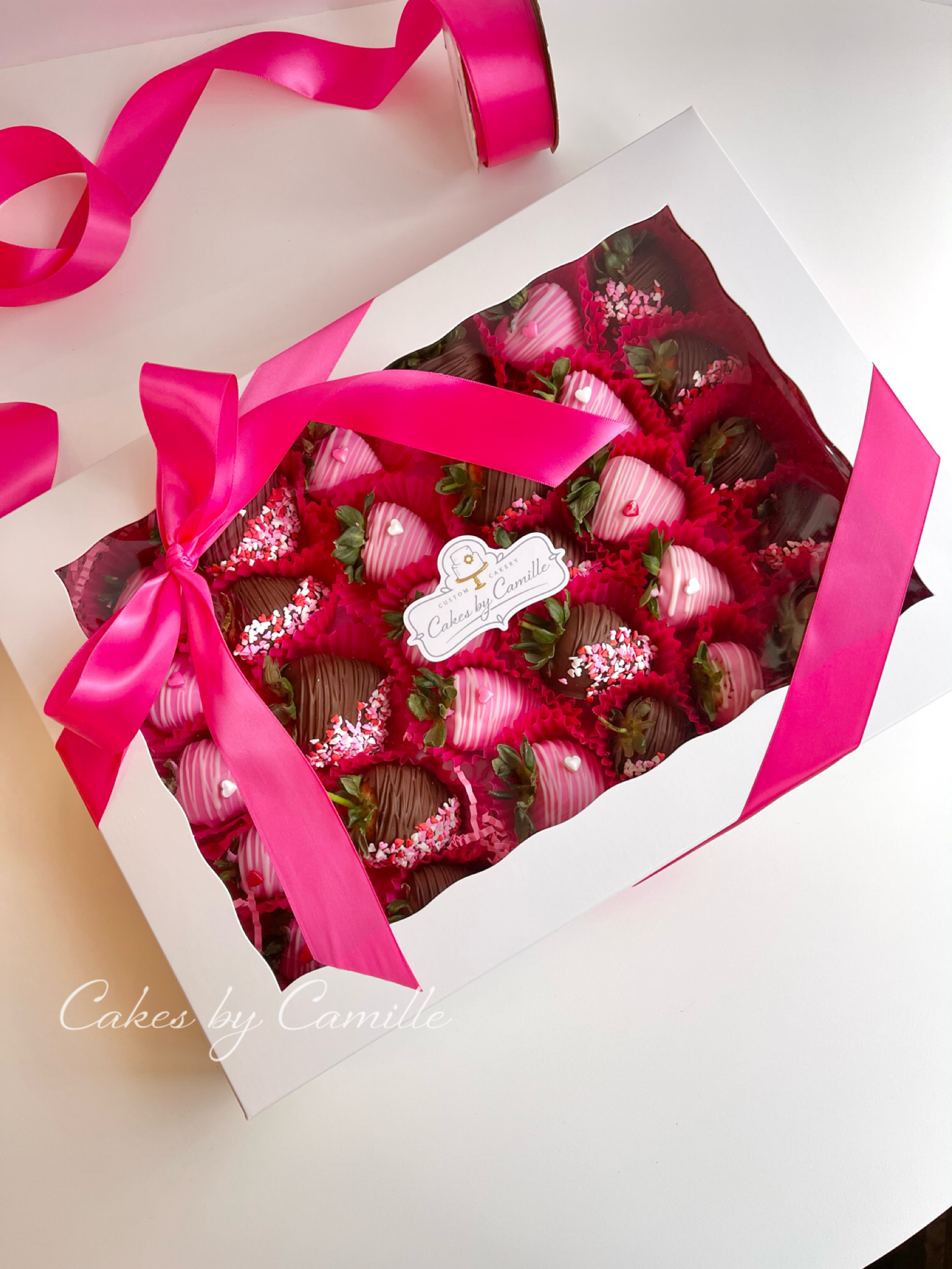 Valentine Chocolate Covered Strawberry Boxes (LOCAL PICKUP ONLY) – Give Me  Glam Events Creations